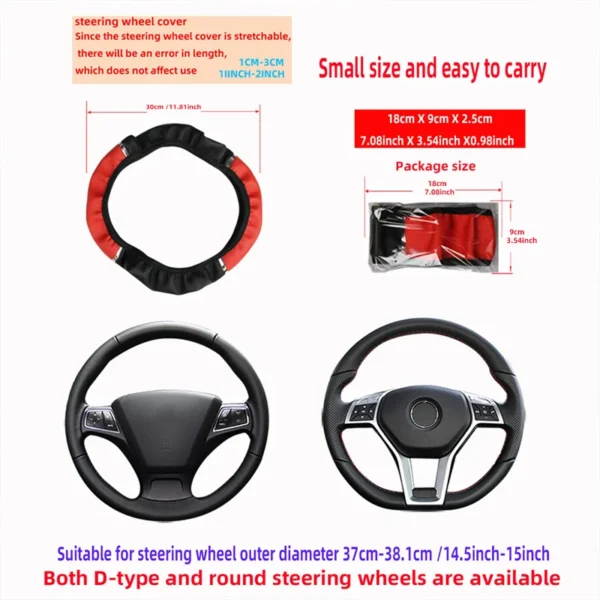 Stylish Anti-Slip Steering Wheel Cover Amazing - Image 5
