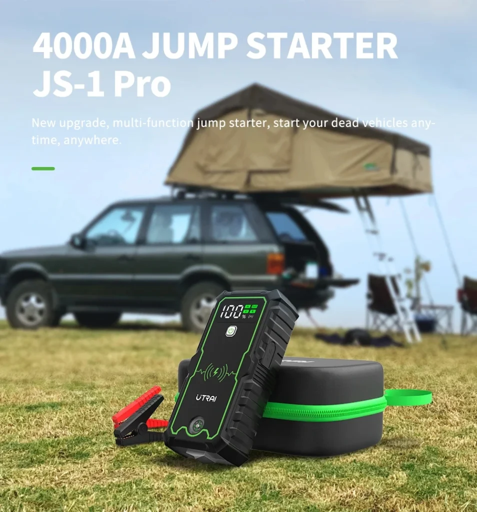 4000A Car Jump Starter Portable 12V Battery Booster Power Bank