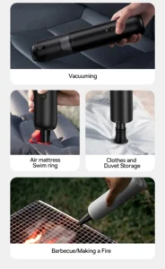 Portable Car Vacuum Cleaner 12000Pa Wireless Handheld Auto Vacuum